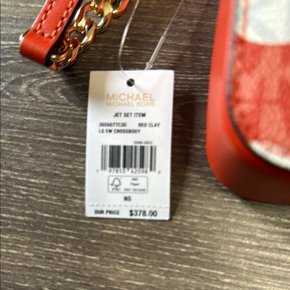 Michael Kors Red and White Crossbody Bag with Polka Dots - Picture 2 of 4